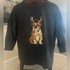 Cute Christmas bulldog sweater!